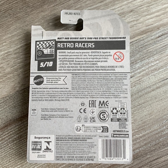 Hot Wheels Matt Debbie Hays Ford 1988 Pro Street Thunderbird Hotwheels Car New - Picture 4 of 5